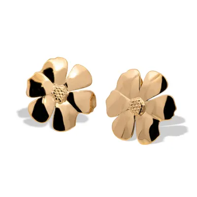 Arete de flor lisa 30mm