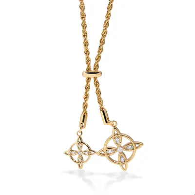 Collar ajustable torzal de nudo de bruja cristal 20-30mm