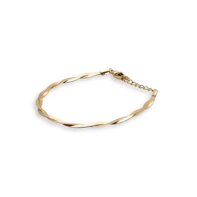 Pulsera panza de vibora trenzada 16-19cm