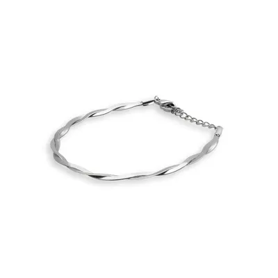 Pulsera panza de vibora trenzada 16-19cm