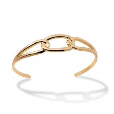 Brazalete ajustable diseño de eslabones ovalados 16mm