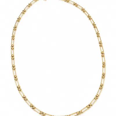 Cadena eslabon largo 44cm dorado