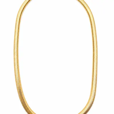 Cadena panza de vibora 56cm dorado